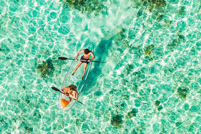 2-Hour Guided Transparent Kayak Sunset Tour from Premantura - The Stop at Kamenjak National Park: Island Break, Snorkel Time, and Underwater Shots