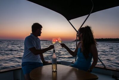 3 Hours Private Wine and Sunset Tour - Lighthouse Porer: the sunset moment that feels made for couples