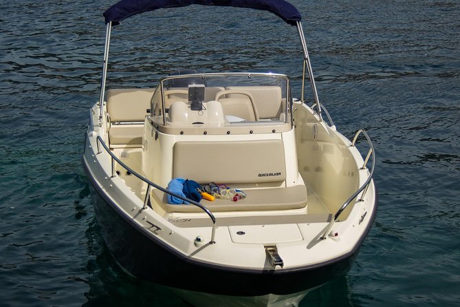 4h trip from Dubrovnik to the Elafiti islands with Quicksilver 675 boat - Skipper quality is the whole experience: Dominik, Marin, Loren, and Stanko mentions