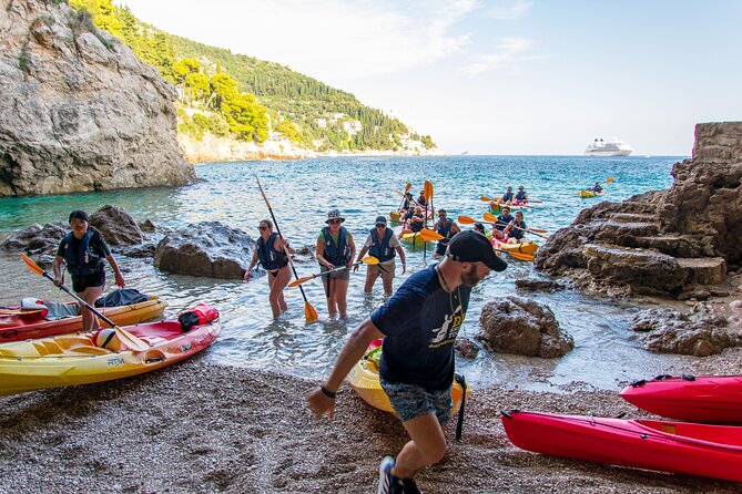 Afternoon Dubrovnik Guided Kayaking Tour - Betina Cave Beach: Snorkeling Reefs and Optional Cliff Jumps