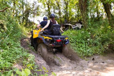 Atv-Quad Safari Kojan Koral with Transport from Dubrovnik - Training, helmets, goggles, and the solo vs shared quad choice