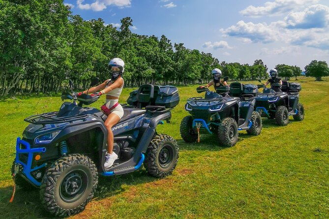 ATV Quad Safari Tour with Picnic & Swimming from Split - Riding the terrain: mountain paths, river trails, and the bumpy-but-good parts