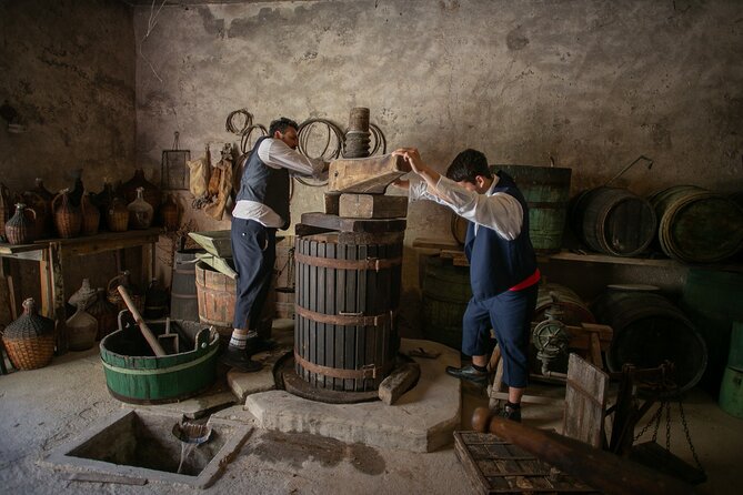 Back to the Roots - Ancient Island Interactive Experience - Grapes to wine: pressing and turning juice into something you can taste