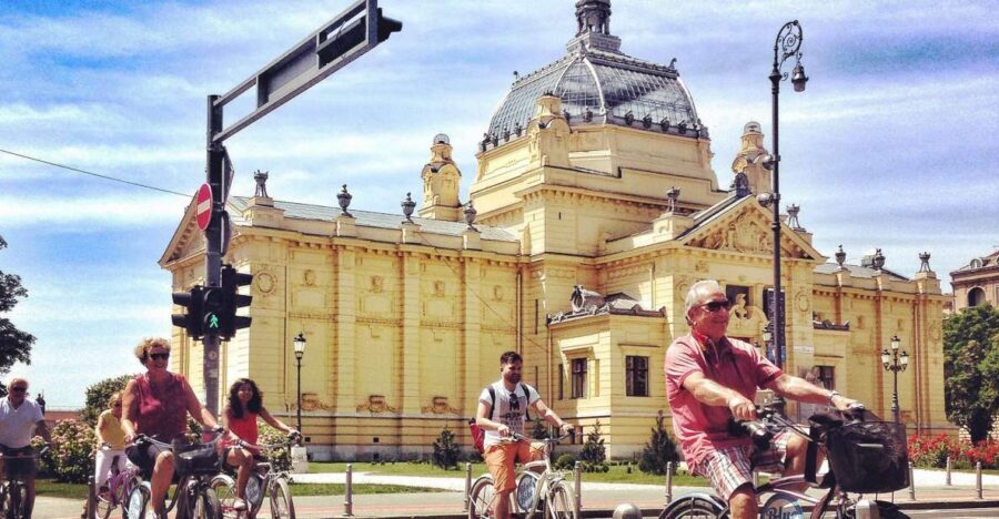 Best of Zagreb: 4-Hour Cycling Tour - Zagreb Welcomes You: green horseshoe and the daily big bang