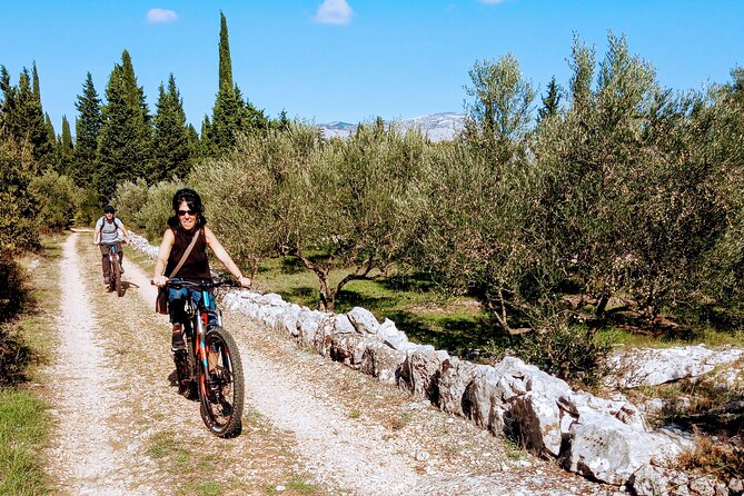 Bike & Wine Korčula Adventure - Half Day Guided Bike Tour - Riding toward Lumbarda vineyards and old water points