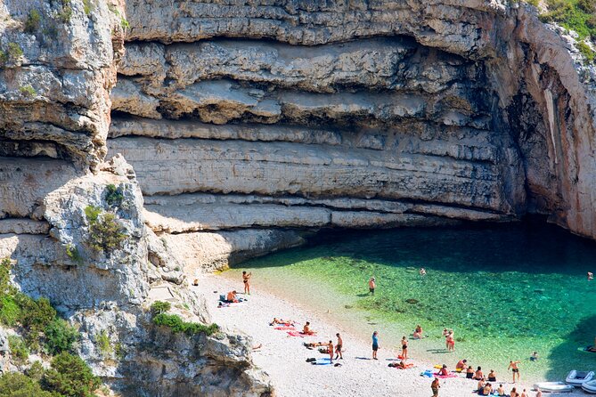 BLUE CAVE & 5 islands tour from Hvar - Budikovac Island lagoon: a swim that actually feels safe