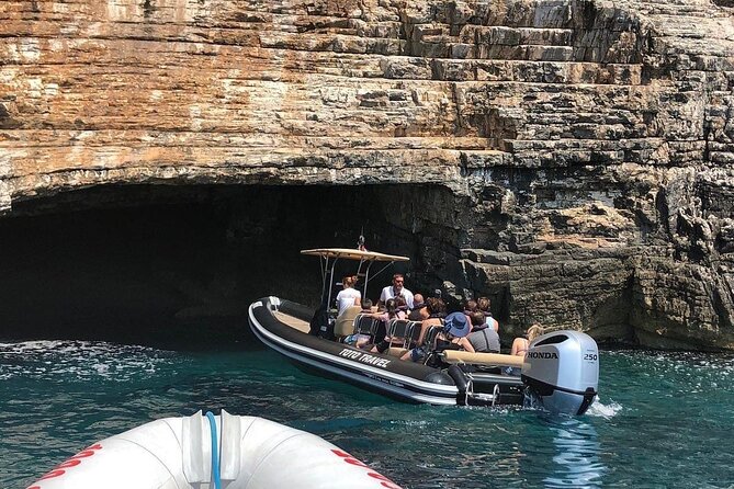 Blue Cave & 6 Islands Speedboat Tour From Split or Podstrana - Milna on Brač: Quiet Harbor Vibes, Plus a Beach Club Option