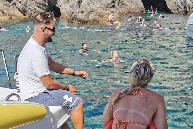Blue Cave Dubrovnik Half Day Small Group Speed Boat Tour - Onboard Comfort: Drinks, Gear, And The Laid-Back Crew Energy