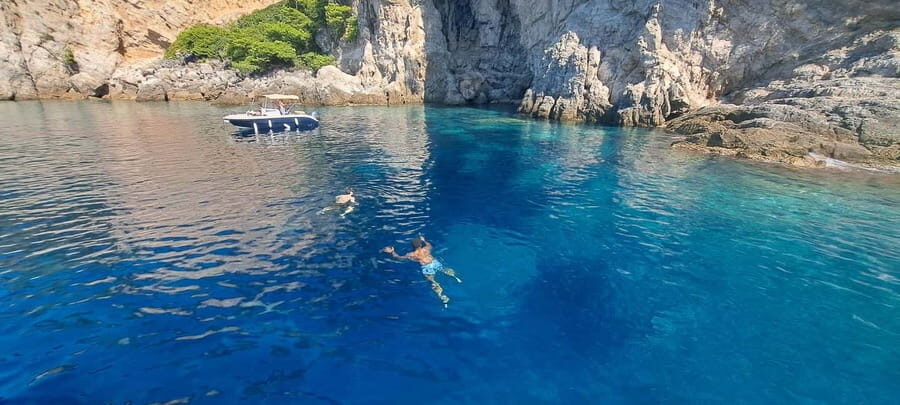 Blue Cave-Green caves-Lopud Sandy beach - tour with drink - Three Green Caves on Kolocep: Rock Colors You Have to See in Motion