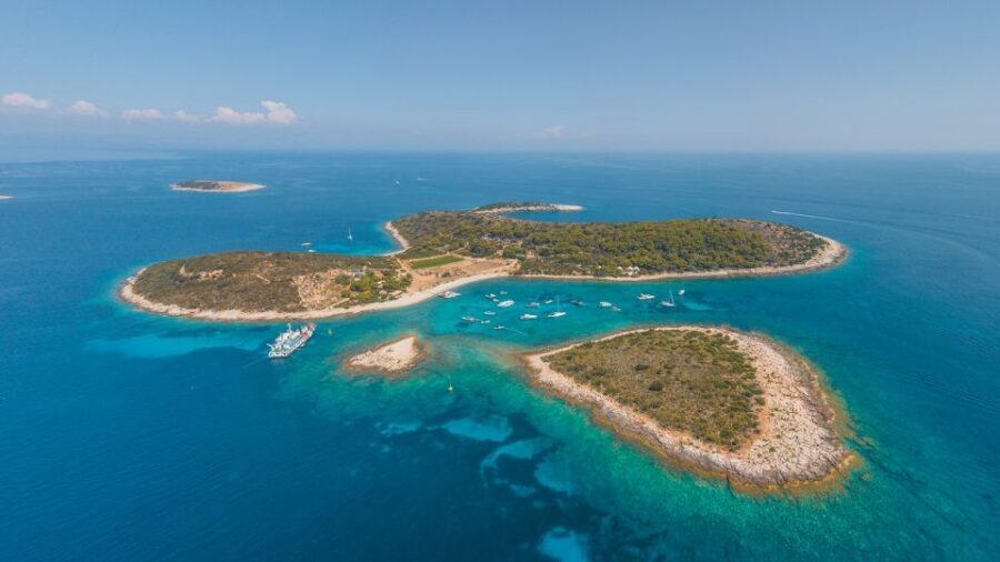 Blue Cave, Mamma Mia and 5 top destinations: From Trogir - Pakleni Otoci lunch time: flexible, beachside, and easy