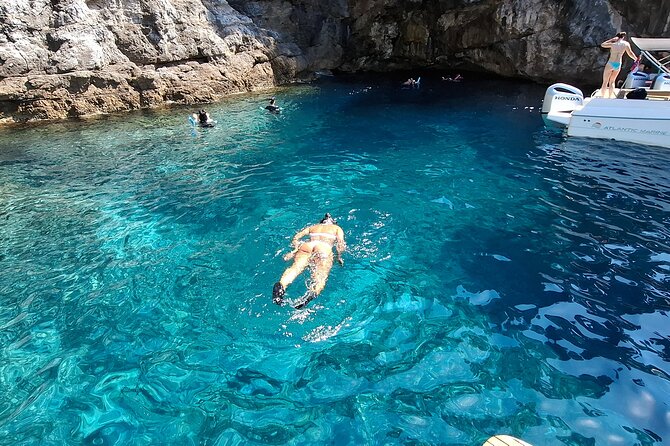 Blue & Green cave,Šunj beach - with drinks small group speedboat - Šunj Beach on Lopud: sandy time, clear shallows, and an easy hang