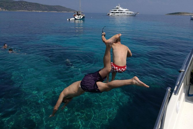 Blue Lagoon and Trogir town half day - private speed boat tour from Split - Blue Lagoon and Krknjasi Bay: the swim-and-snorkel heart of the trip