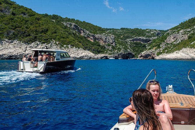 Blue Lagoon & Trogir (or Duga bay) Experience from Split - Blue Lagoon / Krknjasi Bay: sandy beach time with snorkeling equipment in reach