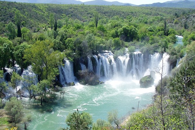 Bosnia Day Trip: Mostar and Kravice Waterfalls by Luxury Minibus - Kravice Waterfalls in Mala Kravica: 45 minutes, crowds, and photo angles