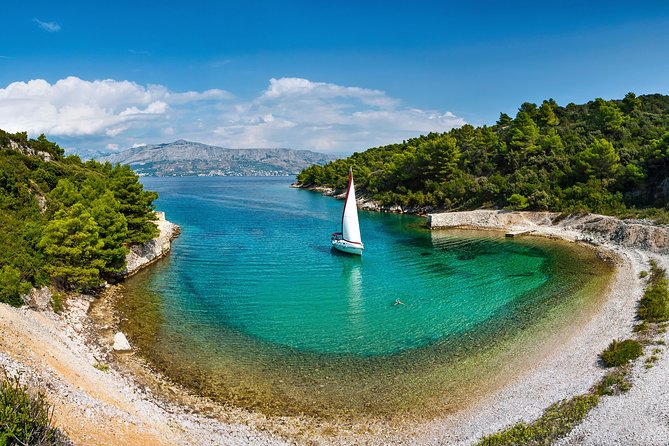 Brac Island One-Day Trip with the Sailboat Nana - Private Tour - Getting Onboard Nana in Omiš and Staying Sane at 10:00