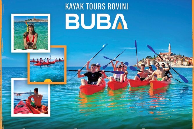 BUBA-Kayak Tours Rovinj FREE-drinks,pictures,snorkeling equipment - First Paddle to Sveta Katarina Island: Expect a Steady Warm-Up