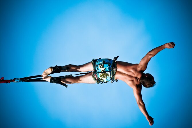 Bungee Site Zrce 55 m - Safety gear and why the crew matters at 55 meters