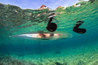 Clear Kayak Tour to Canyon, Island Cliffs & small Cave - Verudela Canyon: paddling beside 17‑meter cliffs