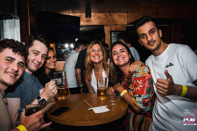 Columbo Pub Crawl Dubrovnik - Top G: welcome shot, photos, and party props