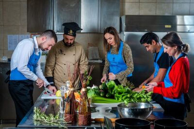 Culinary Experience – Cooking Class & Walking Tour Split - Green market stop: smoked prosciutto, cheese, olives, and olive oil