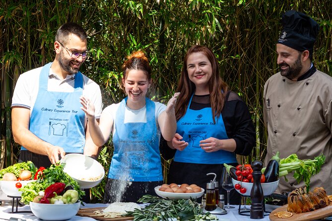 Culinary Experience – Cooking Class & Walking Tour Split - Your three-course meal: cold platter, seafood pasta, grilled fish, and dalmatian donuts