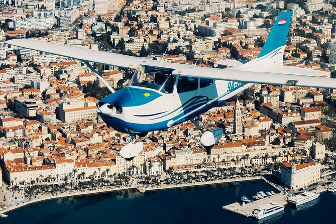 Dalmatian route - Panoramic flight over Brač, Hvar, Šolta & Split from Brač - Hvar from above: Vrboska, Jelsa, Starigrad, and a very famous summer residence