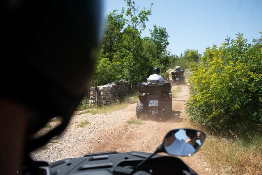 Dubrovnik: 2 Hour Countryside ATV/Quad Safari with pickup - From pickup in Dubrovnik to quad briefing in Osojnik