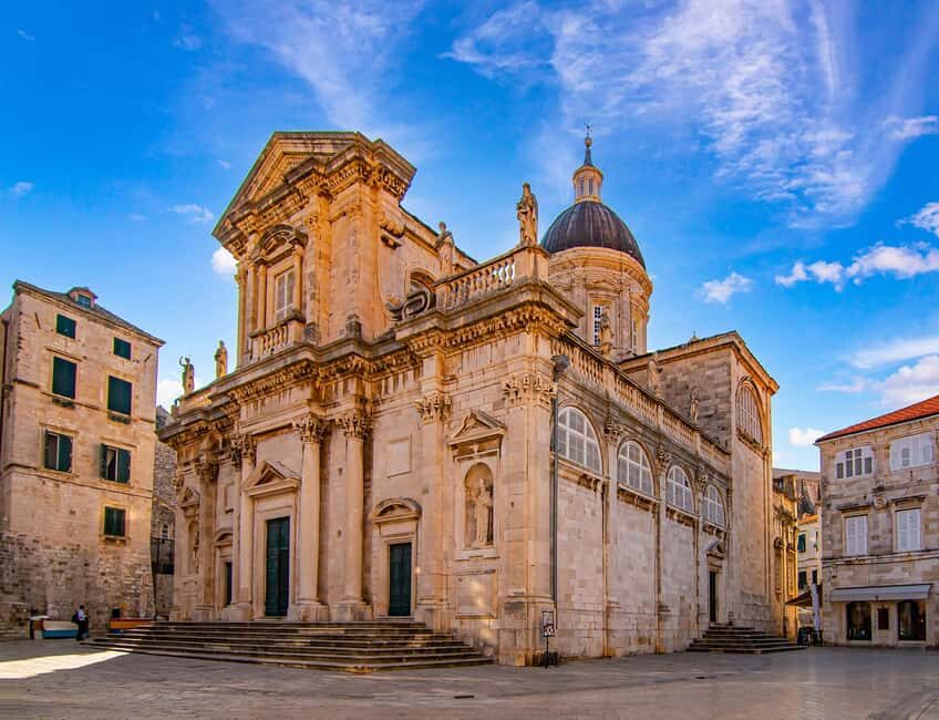 Dubrovnik: City Walls, Stradun & Old Town Story Walking Tour - Cathedral area and St. Blaise’s Church: faith, identity, and everyday meaning