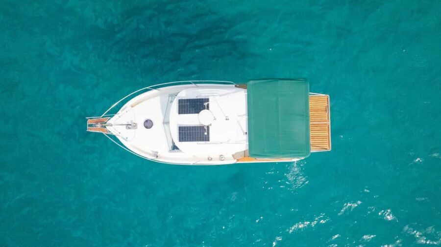 Dubrovnik: Lucky Boat Tour - Elaphite Islands and Blue Cave - Boarding Lucky Boat (Ocqueteau 715): Shade, Toilet, and Drinks Ready