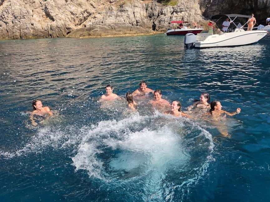 Dubrovnik (Marina Frapa): 7 Caves Tour (4h) + Drinks&Snorkel - Three Green Caves: emerald reflections and photo-friendly timing