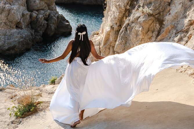 Dubrovnik: Private Flying Dress Photoshoot Experience - Fort Bokar: a different texture and a calmer photo mood