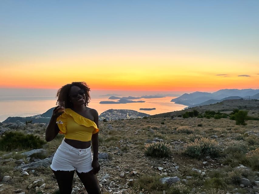 Dubrovnik Sunset Mountain Tour With Wine - Srđ Mountain Stop #2: Sunset Over the West-Side Islands