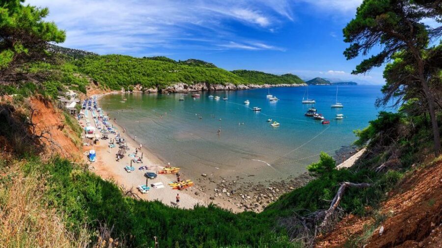 Elaphite Islands Cruise with Local Gastronomy at Captain's H - Kicking back on Lopud: Sunj Beach time and an easy island rhythm