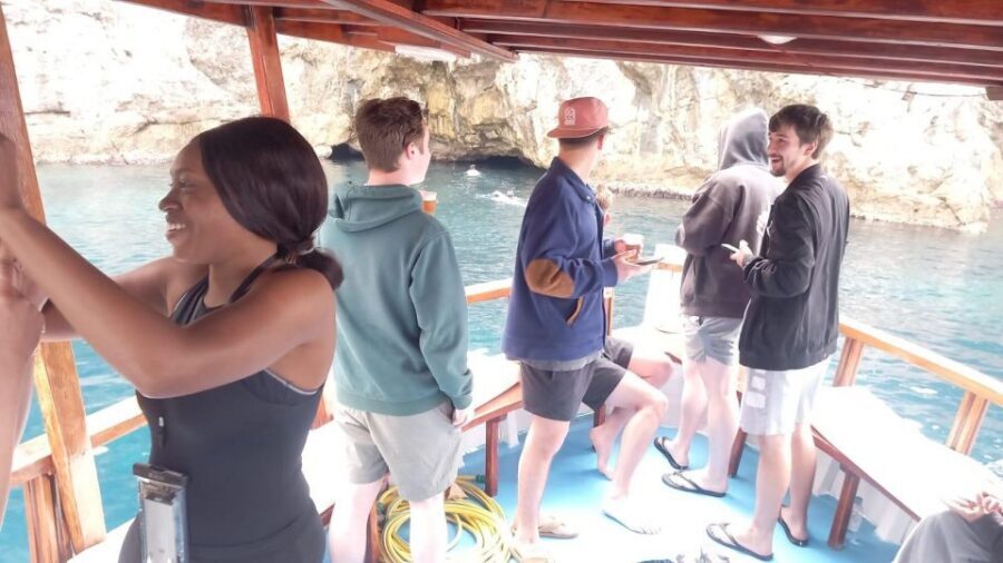 Elaphite Islands Cruise with Local Gastronomy at Captain's H - Blue Cave on Koločep: snorkeling where you can choose your own pace
