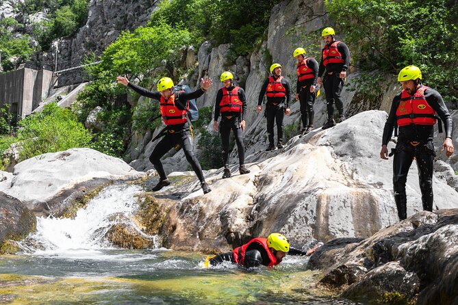 Extreme Canyoning on Cetina River from Split or Šestanovac - Gear check: neoprene suits, helmets, and shoes that actually grip