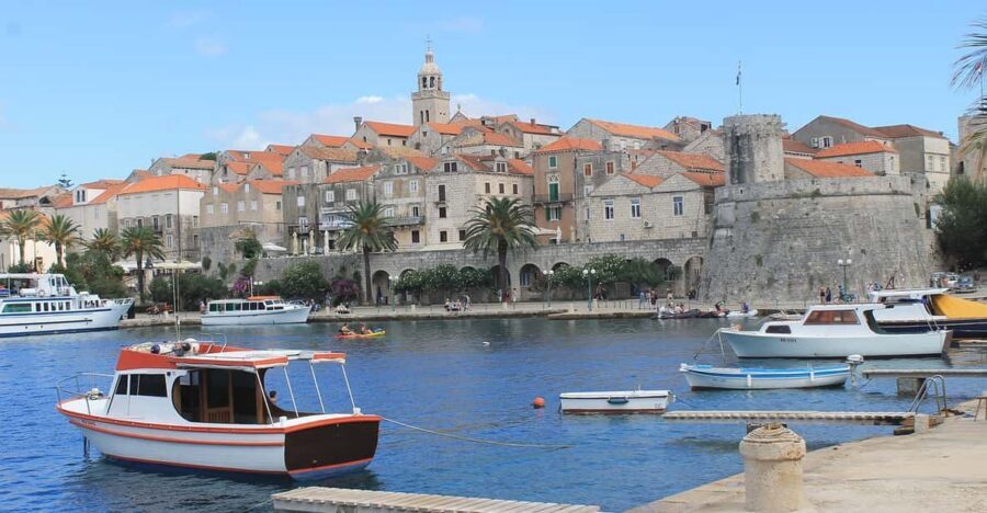 From Dubrovnik: Korcula Island Tour with Wine Tasting - Orebić and the Pelješac Channel: Views, Winds, and a Boat Ride