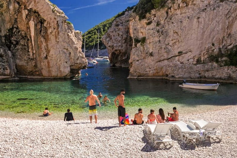 From Hvar: Blue Cave and Pakleni Islands Private Boat Tour - Stiniva Bay: unusual-shaped snorkeling in a sheltered cove
