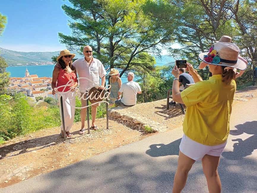 From Korcula Town: Local Wine & Sightseeing Half-Day Tour - The first photo stop: viewpoints that set the tone