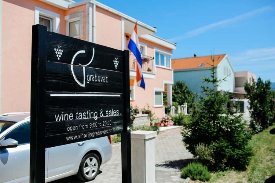 From Makarska Riviera : Wine Tasting Grabovac Tour - The wine tasting lineup: five still wines, plus cheese and smoked ham
