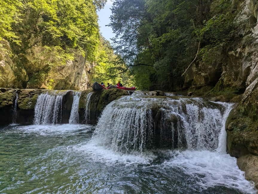 From Slunj: Mreznica Kayaking Adventure - Waterfall descents, swimming under cascades, and the 8-meter thrills