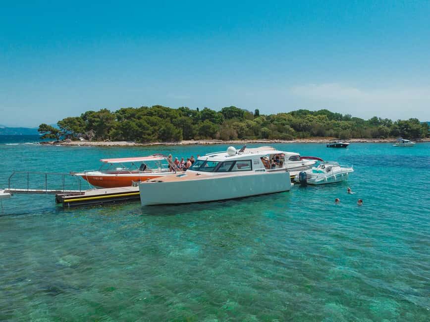 From Split: 3 Islands Half-Day Boat Tour with Blue Lagoon - The Krknjaši / Lagoon Section: Short Sightseeing Before the Shore Hour