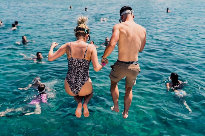 From Split: Blue Lagoon and 3 Islands Speedboat Tour - Stop Two: Krknjasi Bay (Blue Lagoon) and the Snorkel Setup