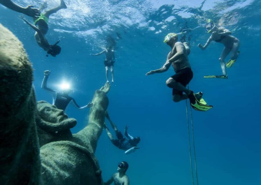 From Split: Blue Lagoon & Underwater Museum (Lunch & drinks) - Blue Lagoon snorkeling: shallow water, included gear, real time in the sea