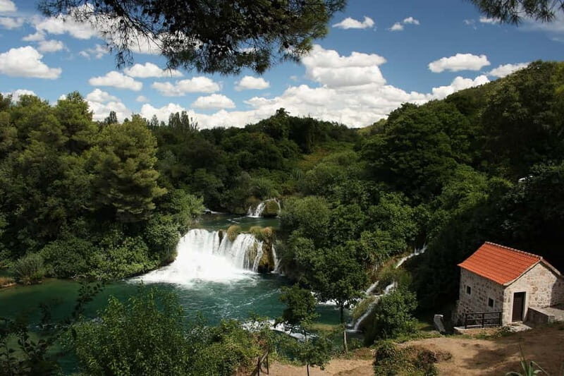 From Split: Krka Waterfalls with Riverboat Ride & swimm stop - Your 2.5 hours of freedom inside the park