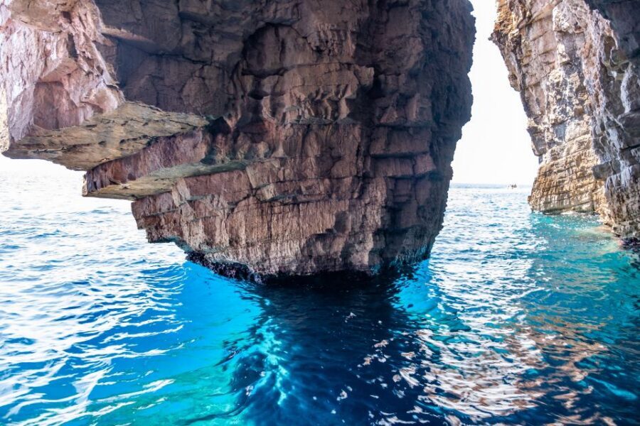 From Split: Luxury Cabin Boat Tour to The Blue Cave and Hvar - Blue Lagoon snorkeling near Budikovac: clear water with brief freedom