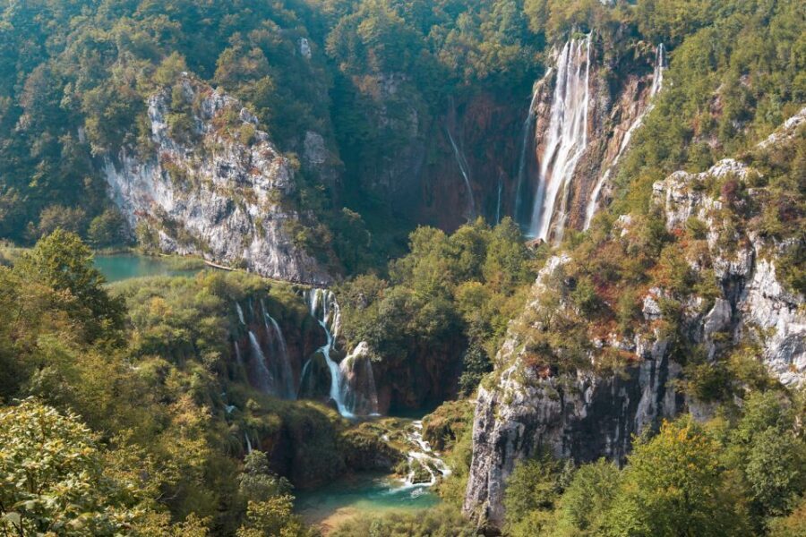 From Split or Trogir: Plitvice Lakes Guided Tour - Kozjak Lake: the boat ride that breaks up the day
