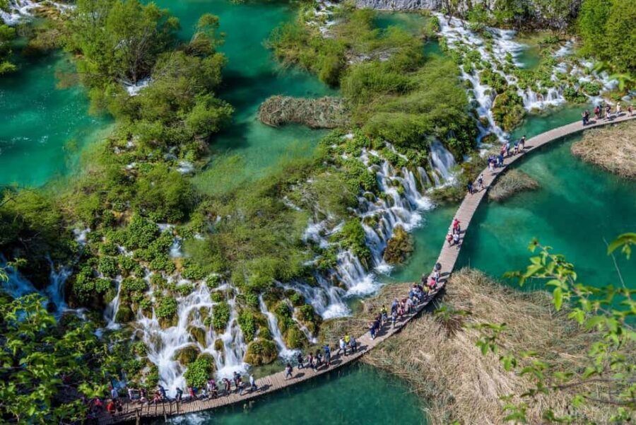 From Split: Plitvice Lakes Private Tour with free Dessert - Upper Lakes by train: twelve connected lakes and that shifting color