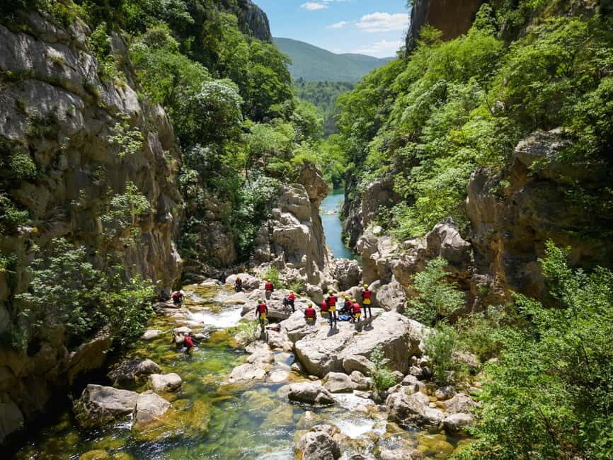 From Split/Šestanovac: Extreme Canyoning on Cetina River - What Happens on the River: The 3-Hour Guided Chunk