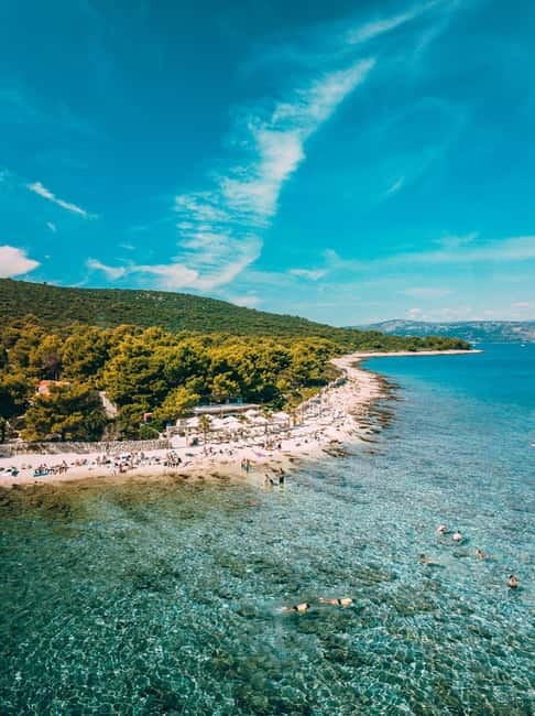 From Trogir: Blue Lagoon & Šolta Cruise with Lunch & Drinks - Maslinica on Šolta: Coffee, Beach Time, and Marchi Castle Views