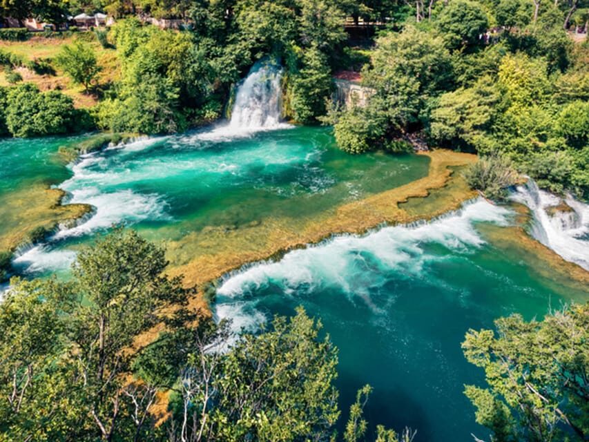 From Trogir, Seget & Okrug: Krka Waterfalls & Swimming - The boat ride to Skradin: choosing 11:30, 12:30, or 13:30